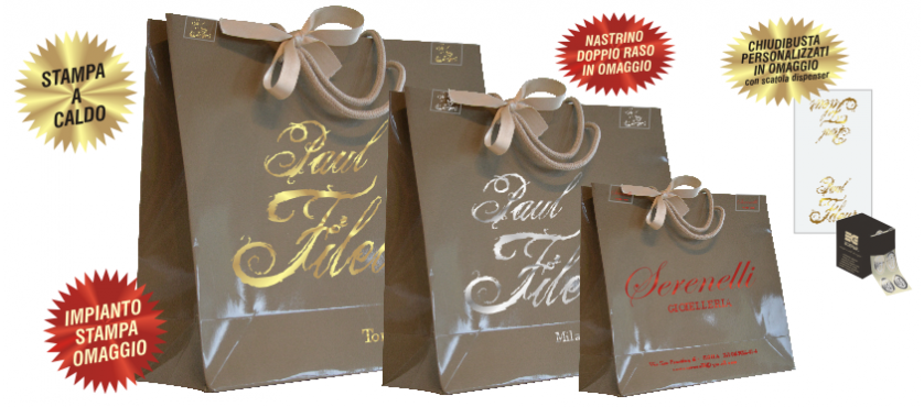 Shopper personalizzate LUSSO TORTORA LUCIDO EXTRA